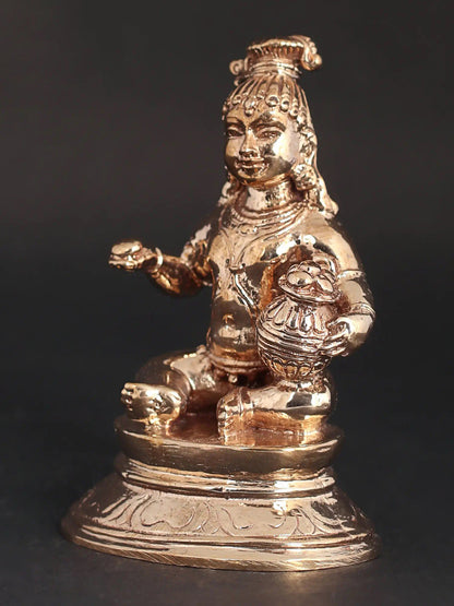 2" Bal Krishna In Bronze Statue | Handmade Idol | Bala Gopala | Little Krishna Bronze Figurine