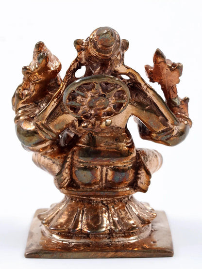 2" Lord Varaha With Goddess Lakshmi In Bronze Statue | Handmade Idol | Lord Varaha & Goddess Lakshmi