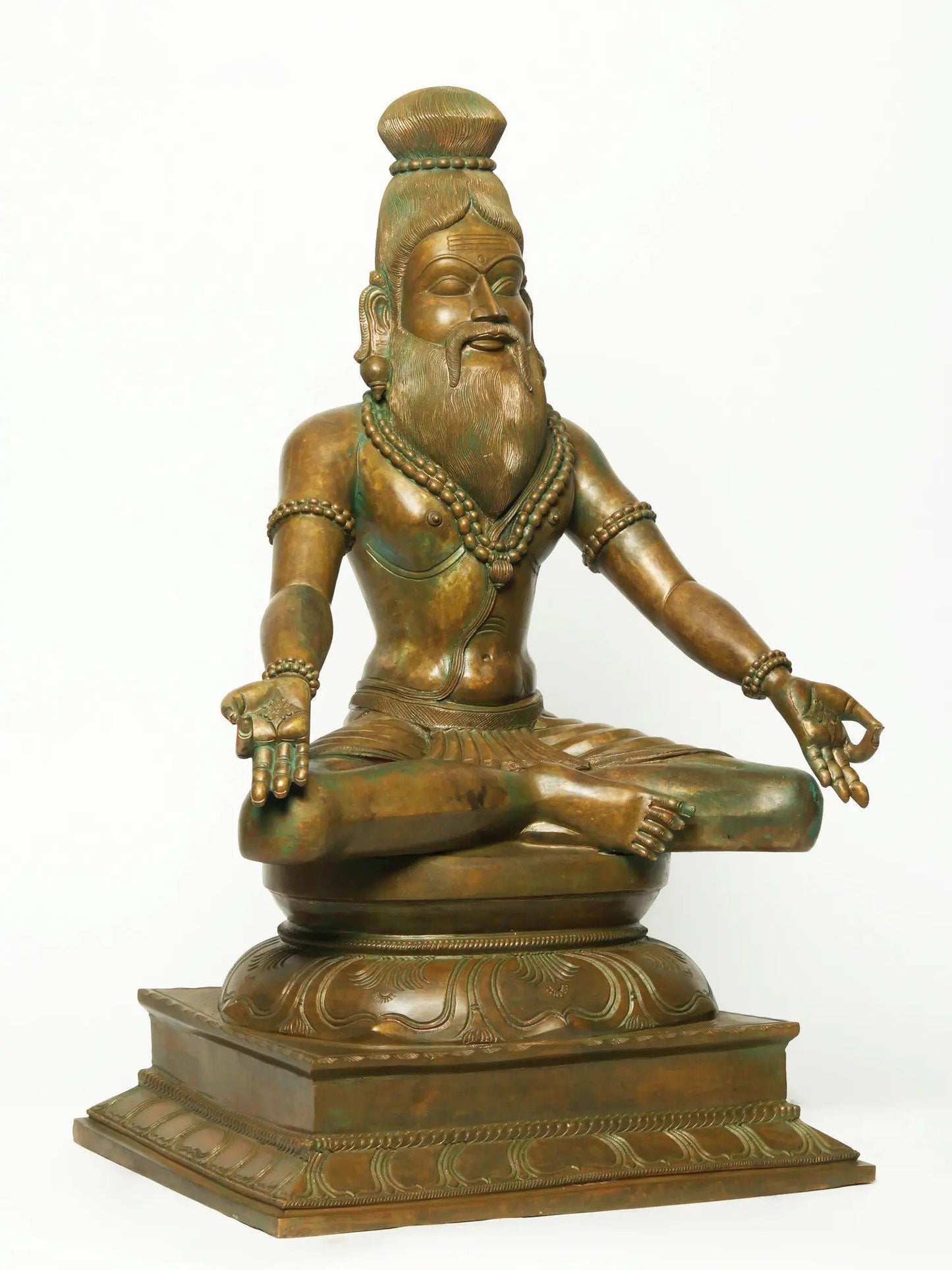 25" The Tamil Siddha Tirumular Bronze Statue | Handmade Statue | Bronze Figurine