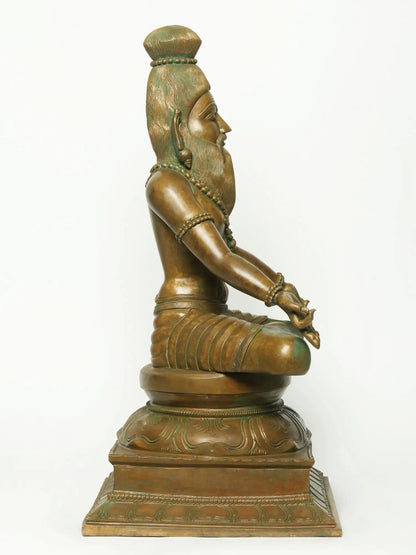 25" The Tamil Siddha Tirumular Bronze Statue | Handmade Statue | Bronze Figurine