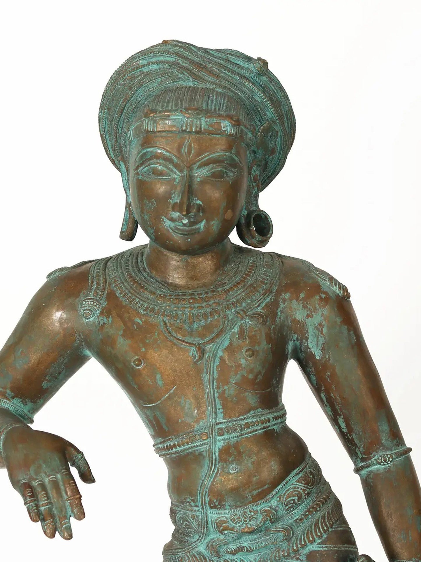 30" Large Vrishavahana Shiva Bronze Statue | Handmade Idol | Decorative Statue