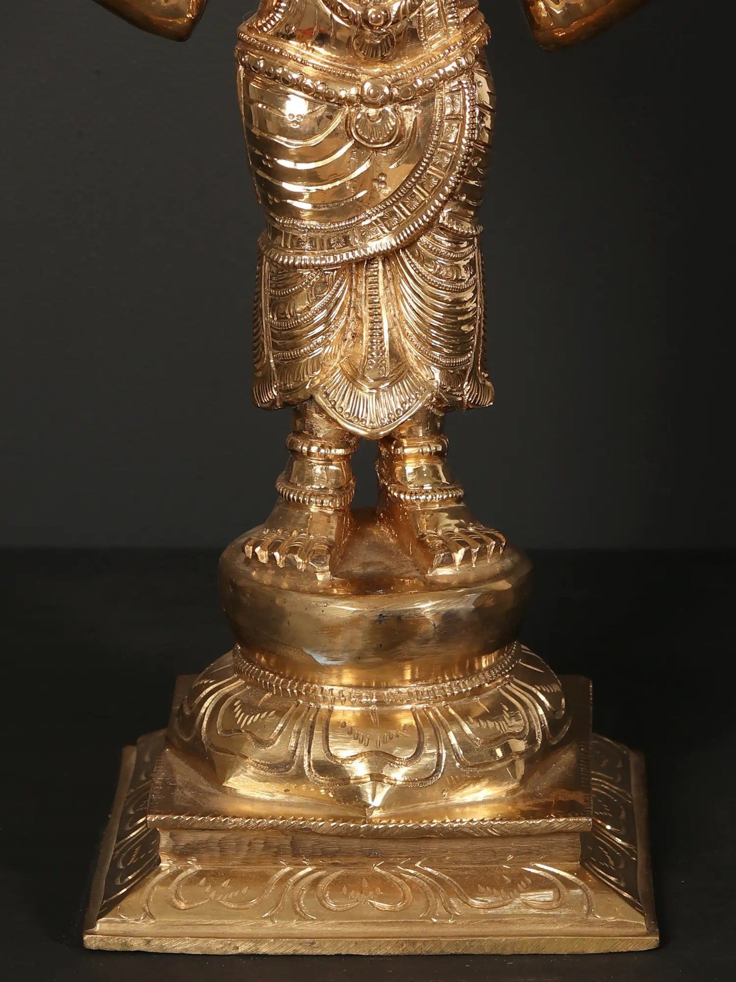 19.5" Goddess Kannaki Amman (Pattini) Bronze Figurine | Goddess Of Chastity | Handmade Statue