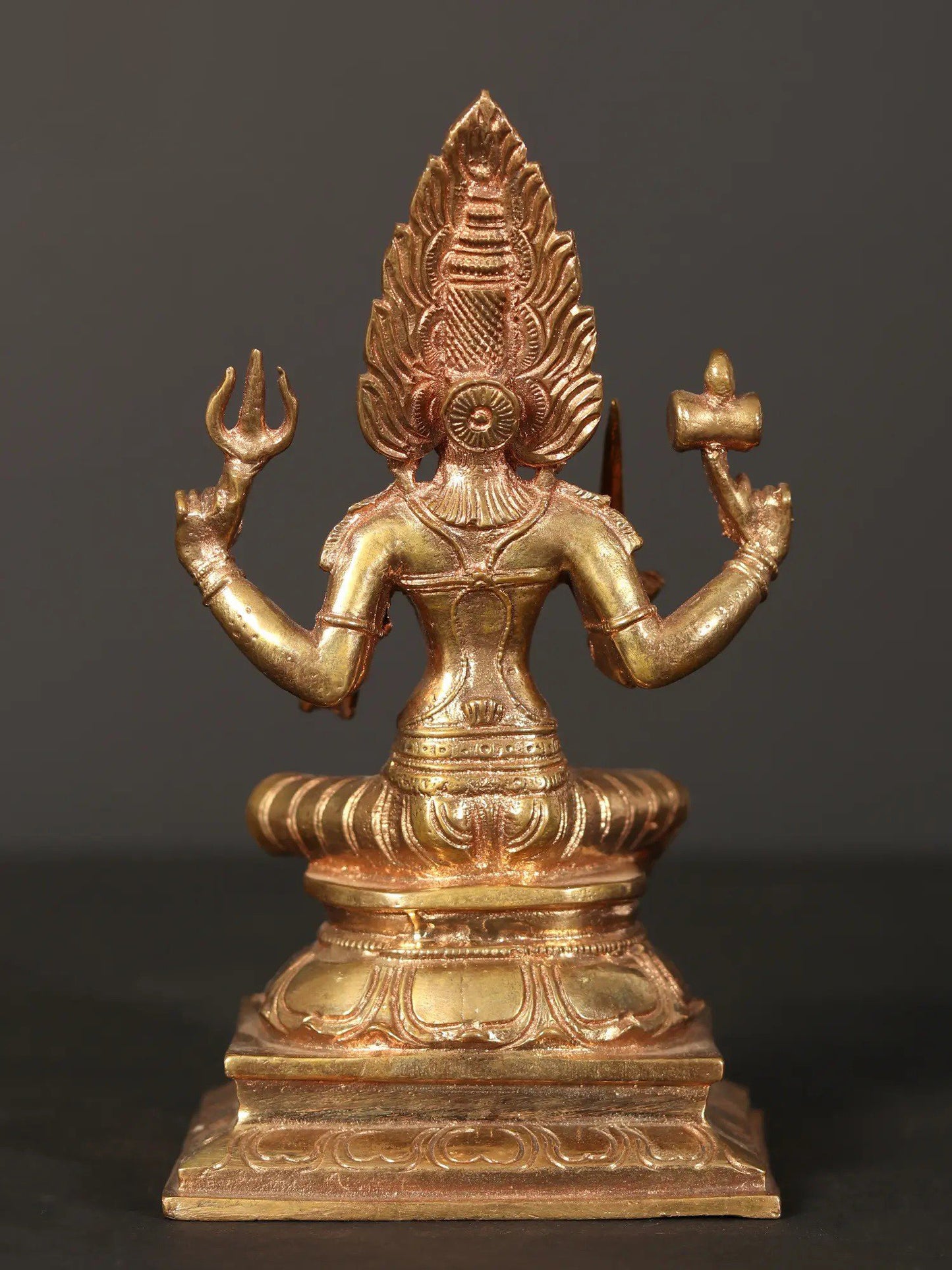 6" Bronze Goddess Mariamman Idol (South Indian Goddess Durga) | Handmade Goddess Statue