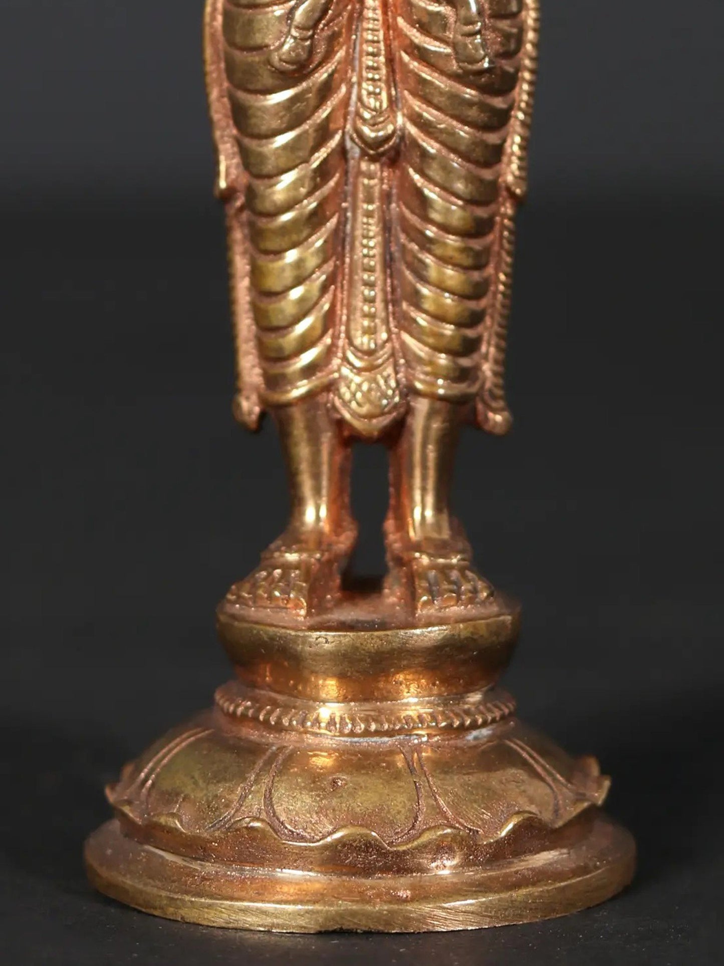 5" Small Standing Goddess Varahi Bronze Statue | Handmade Idol | Goddess Bronze Figurine