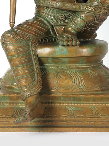 17" Hariharaputra Shasta Bronze Statue (Worshipped As A Form Of Ayappa) | Handmade Bronze Idol