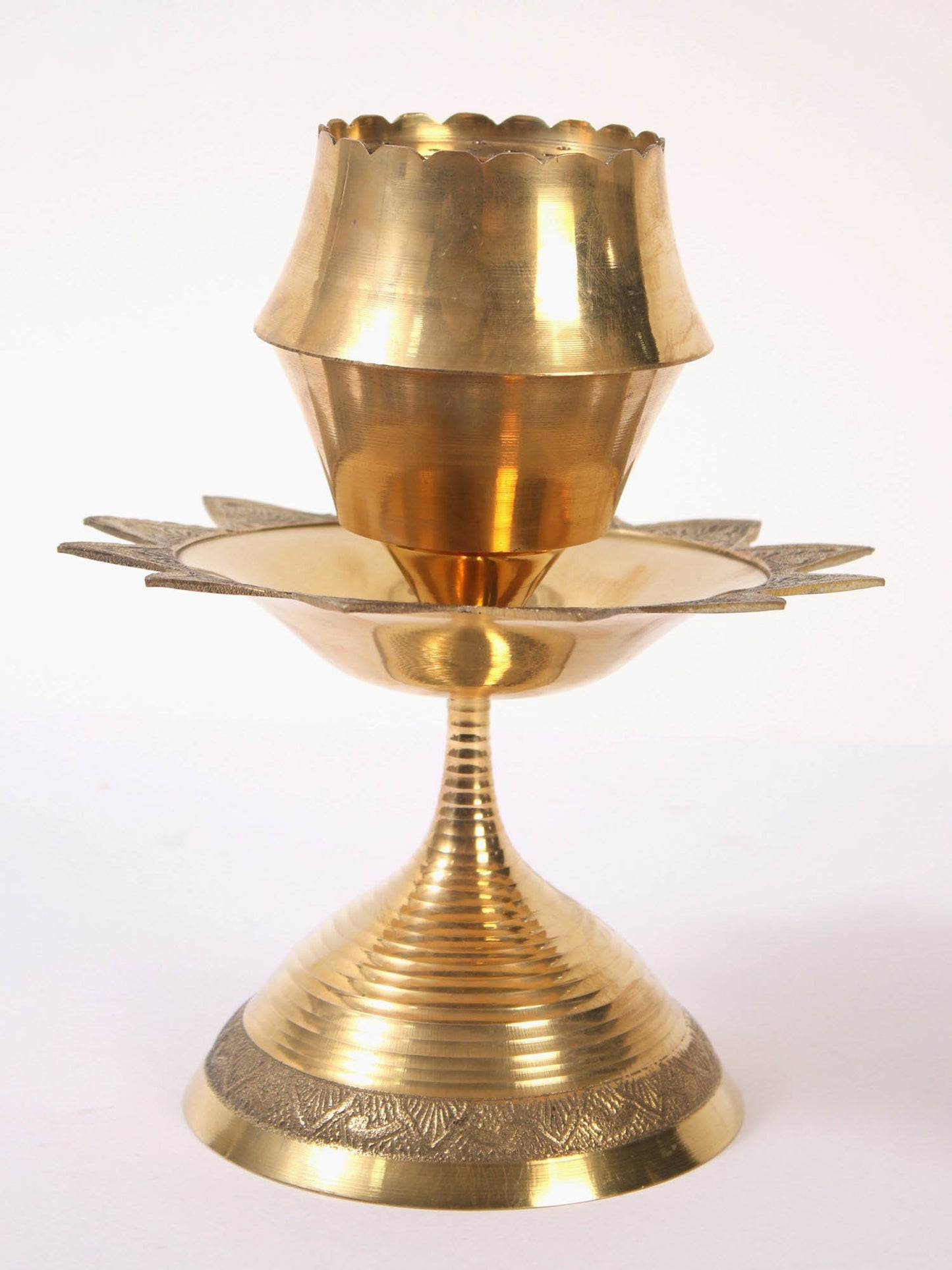 Brass Flower Shaped Agarbatti Stand | Incense Stick Stand | Handmade