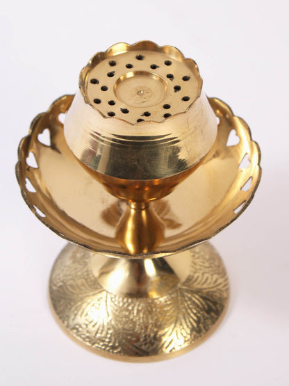 Brass Designer Agarbatti Stand | Handmade