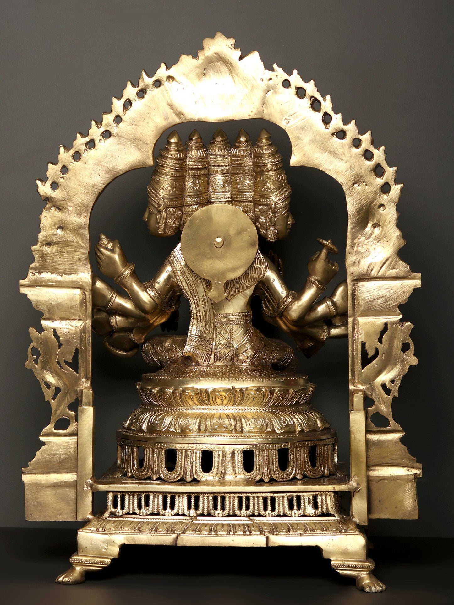 25" Goddess Gayatri - Mother Of The Vedas | Handmade Idol | Goddess Bronze Statue