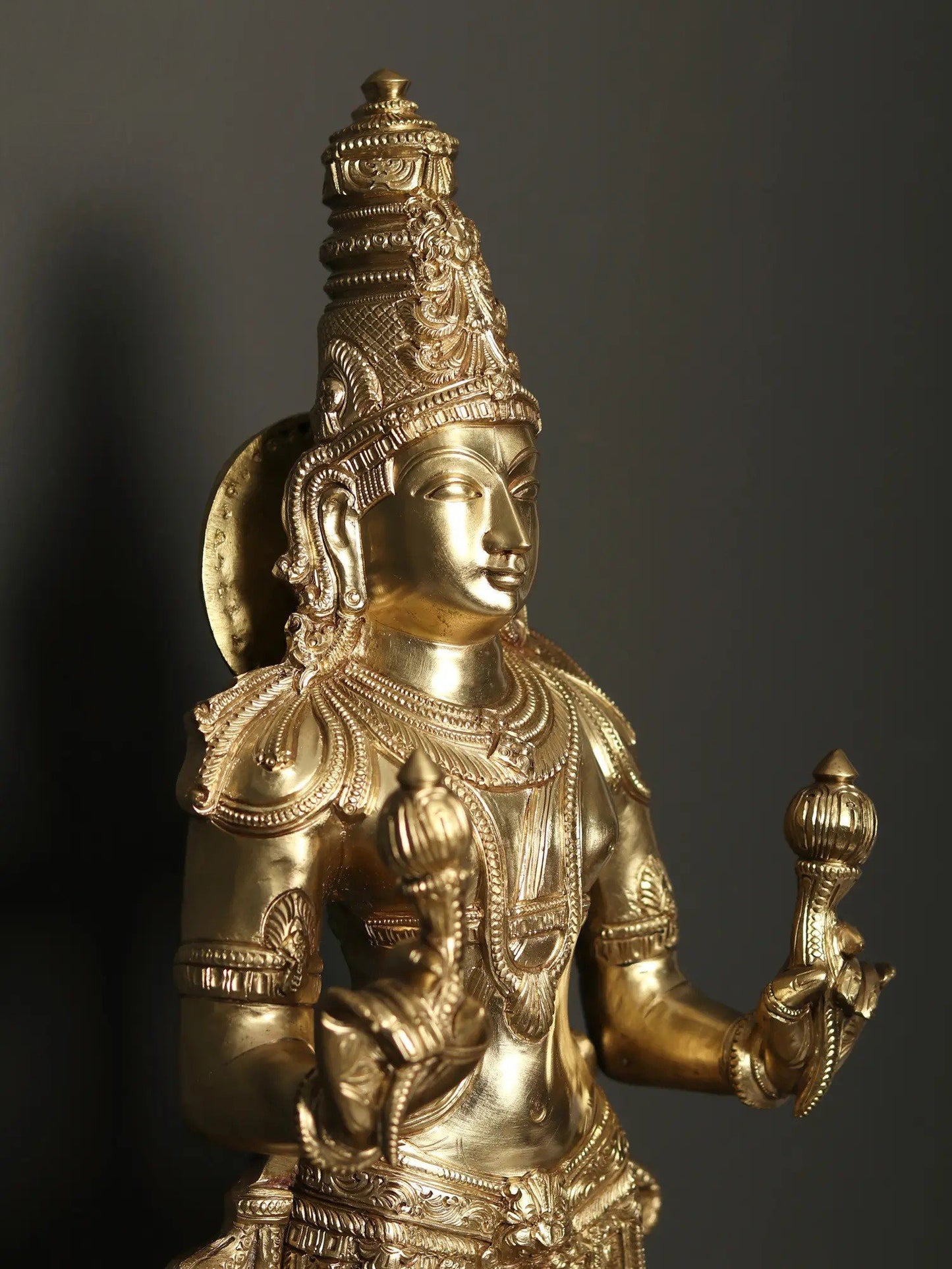 27" Lord Surya - God Of The Sun | Handmade Idol | Bronze Statue For Temple