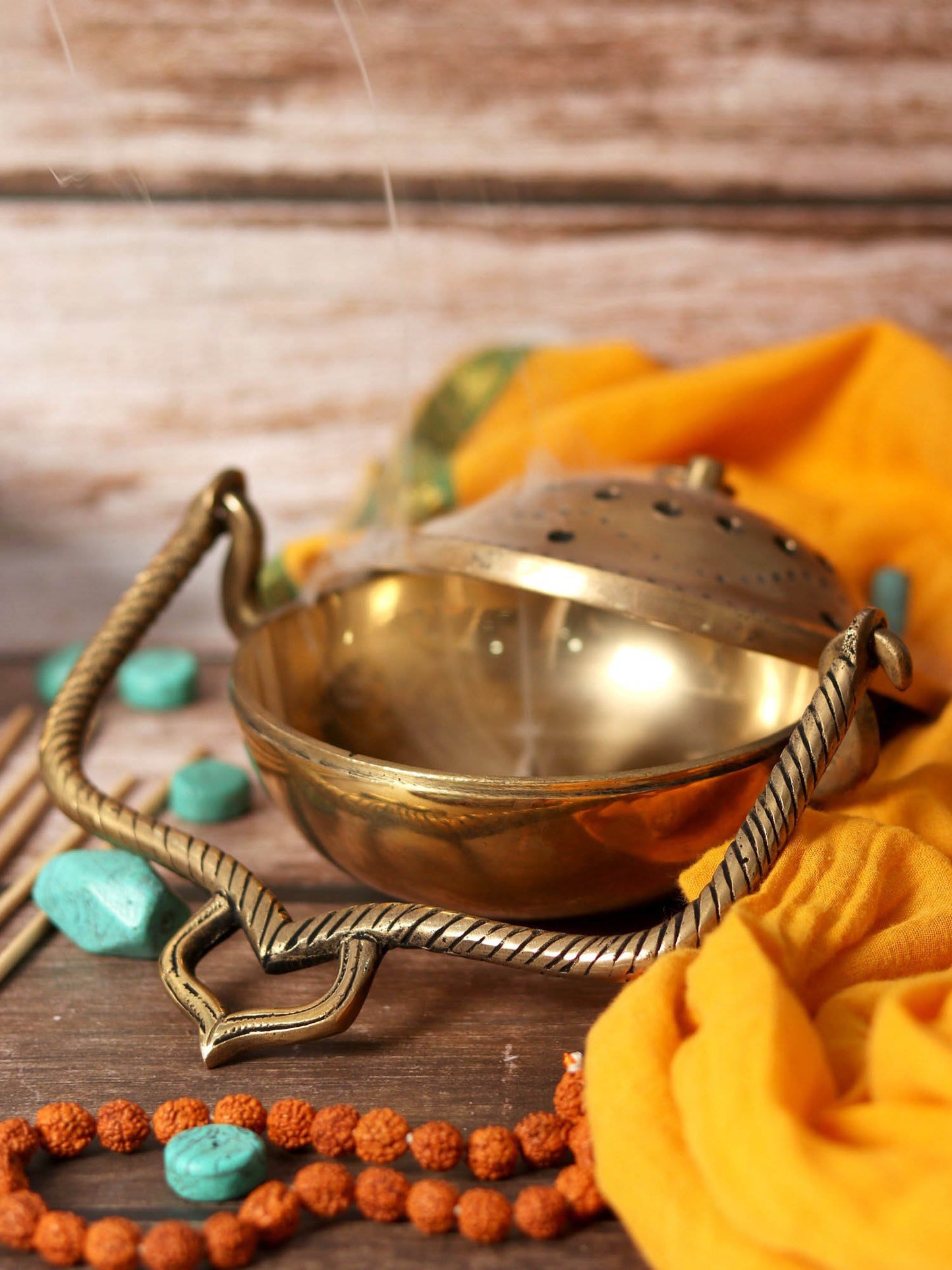 7" Brass Incense Burner | Handmade