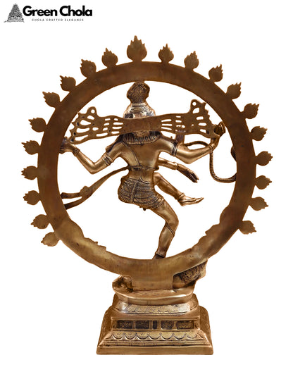 33" Large Nataraja Brass Statue | Handcrafted Indian Idol