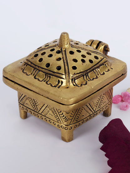 2" Incense Burner In Brass | Handmade | Made In India