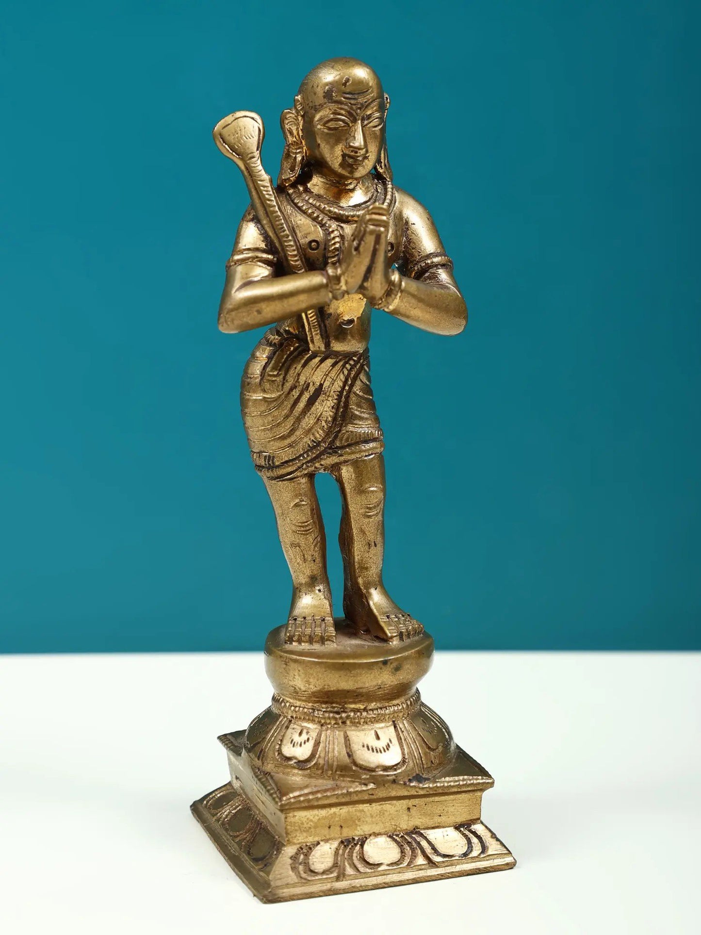 5" Handmade South Indian Saint Panchaloha Bronze Statue From Swamimalai | Handmade Idol