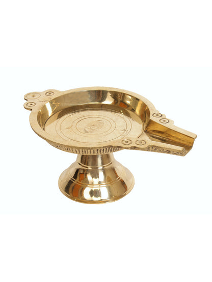 9" Brass Abhishek Patra For Abhishekam | Ritual Item For Gifting