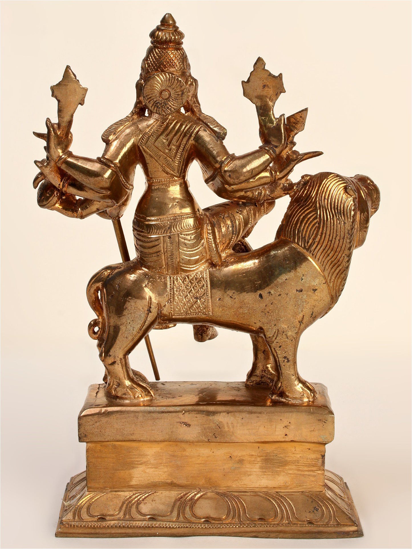 9" Goddess Durga Bronze Statue | Handmade Goddess Idol | Panchaloha Bronze From Swamimalai