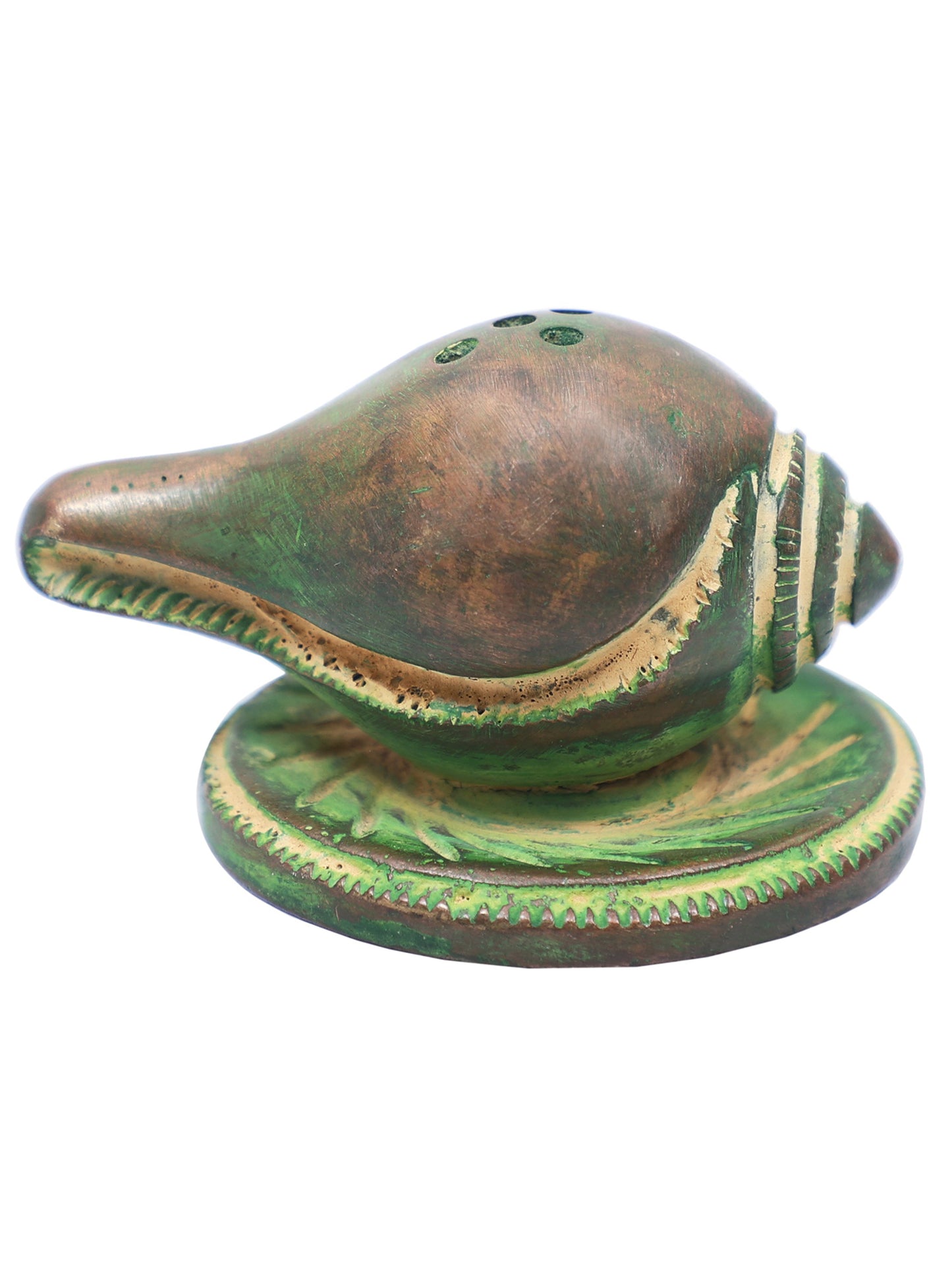 2" Conch Agarbatti stand in Brass | Handmade Small Statue | Made in India