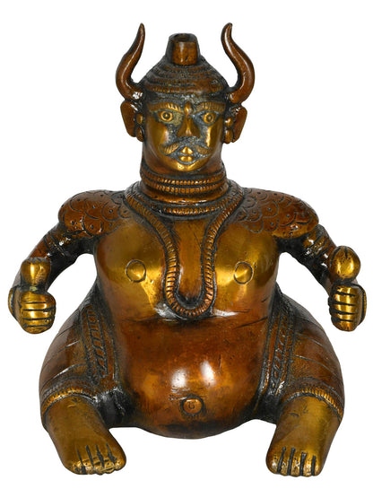 5" Brass Tantric Incense Burner | Tibetan Buddhist Statue | Handmade | Made in India