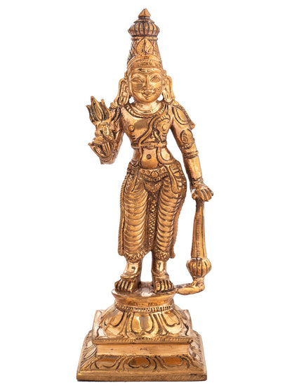 6" Handmade Muneeswaran Statue | Handmade Idol | Panchaloha Bronze Statue From Swamimalai