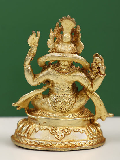 2" Small Copper Nepalese Ganesha Statue | Handmade Idol | Ganesha Copper Statue