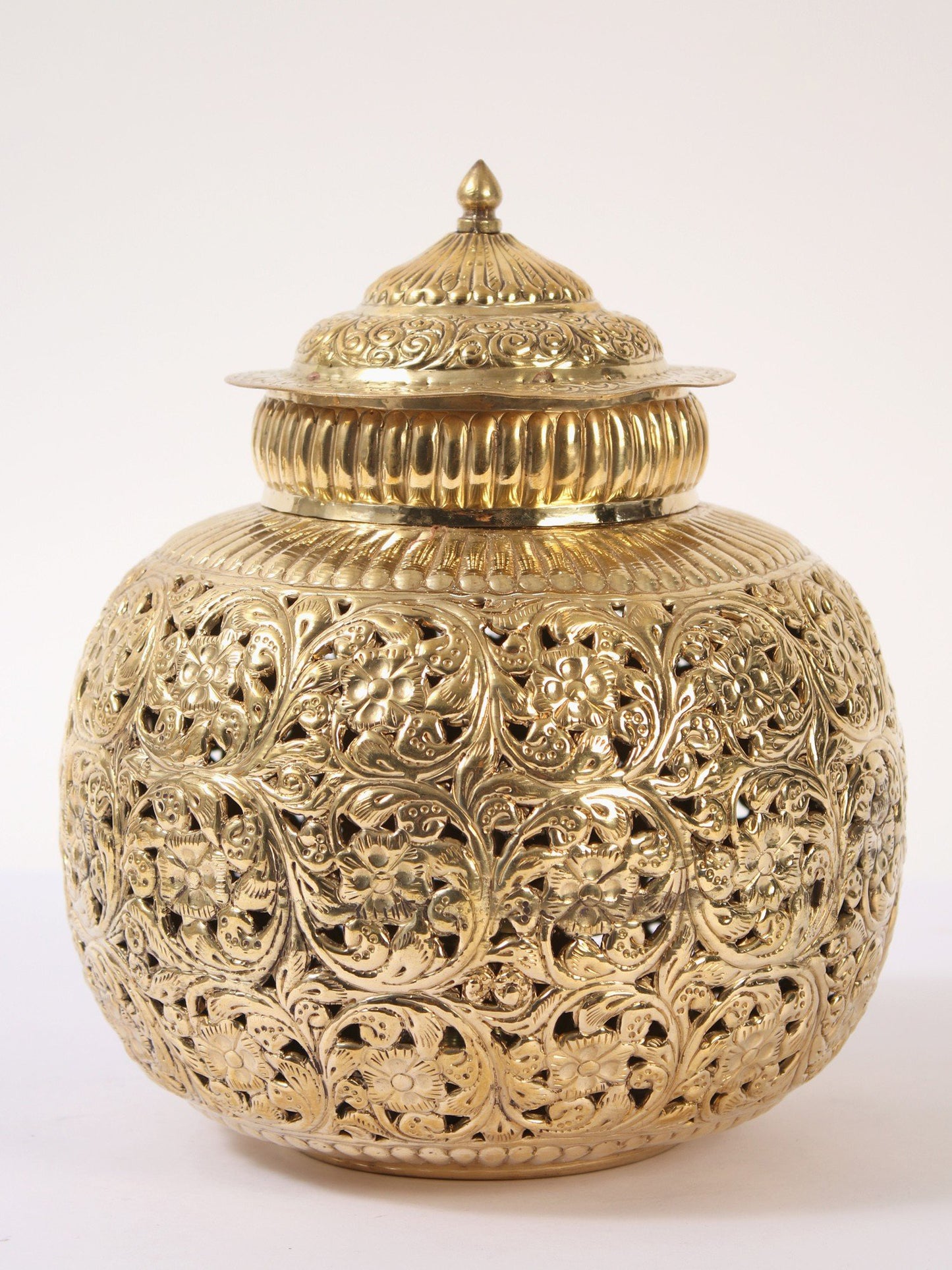 9" Brass Decorative Ritual Incense Burner | Handmade