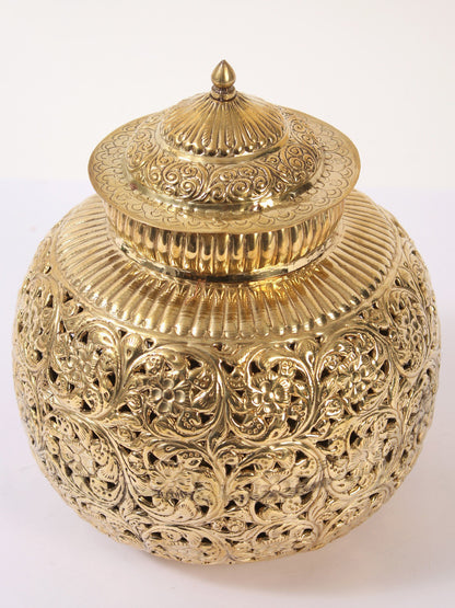 9" Brass Decorative Ritual Incense Burner | Handmade