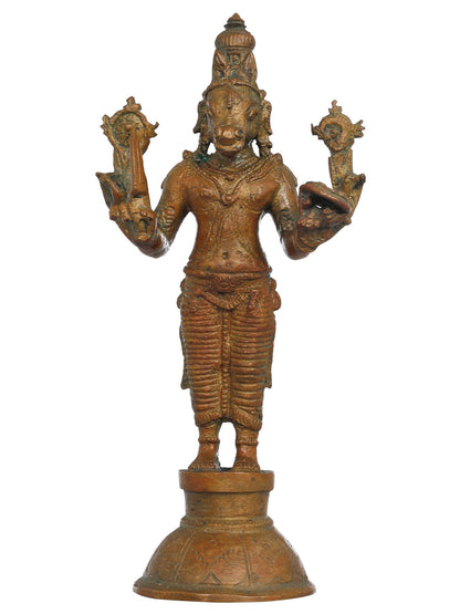 6” Horse Headed Avatar Of Lord Vishnu Bronze Statue | Handmade Idol | Lord Vishnu Avtar Statue