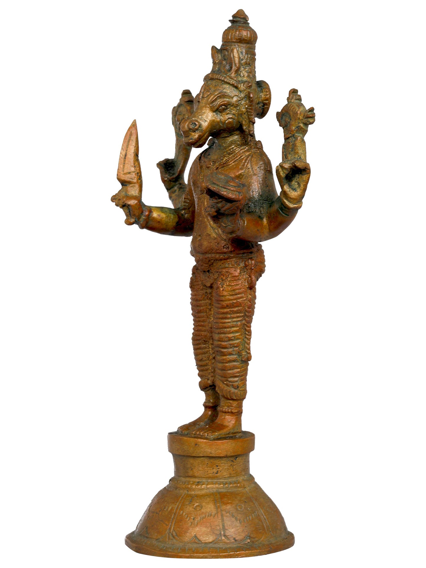 6” Horse Headed Avatar Of Lord Vishnu Bronze Statue | Handmade Idol | Lord Vishnu Avtar Statue