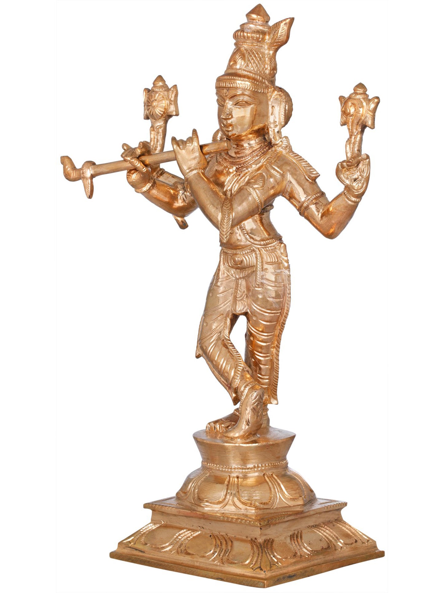 10" Cosmic Avatara Of Bhagawan Krishna | Handmade Idol | Lord Krishna Statue For Temple