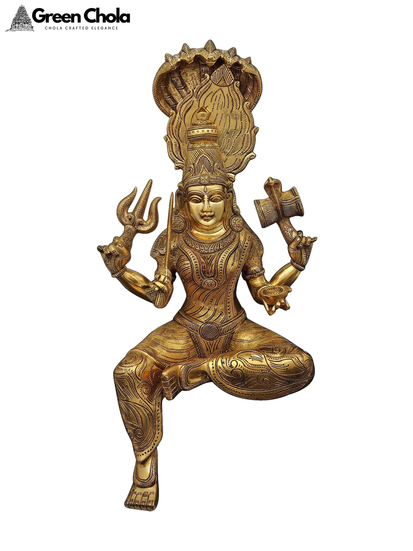 Goddess Yelamma Brass Statue - Rare Goddess of India