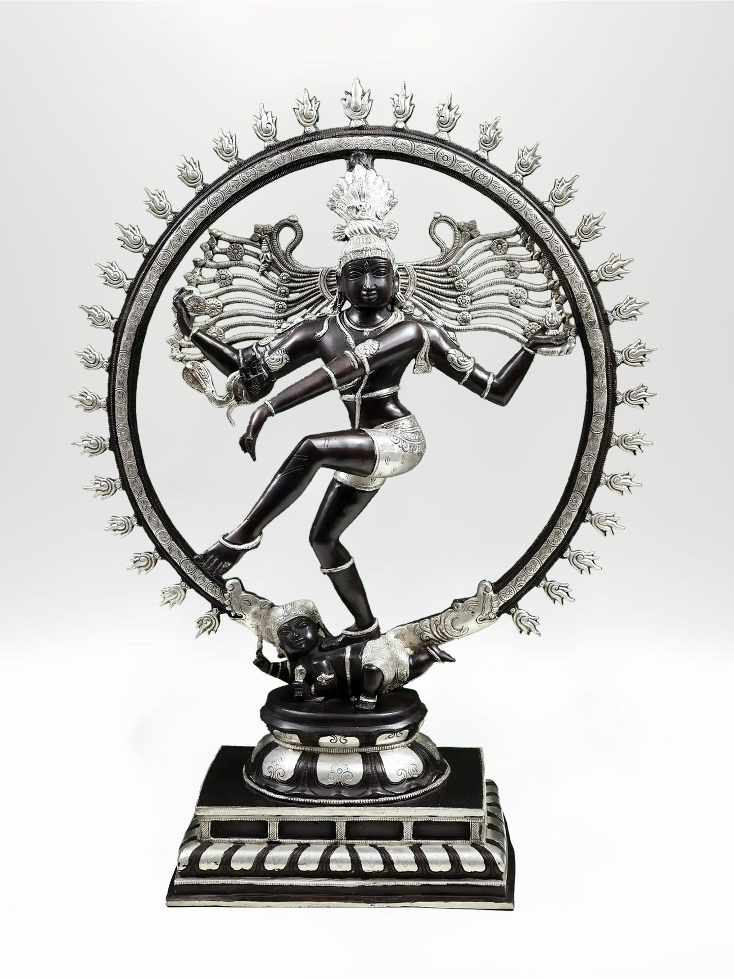 31-Inch Fine-Limbed Nataraja Brass Sculpture | Handcrafted Home Temple Idol