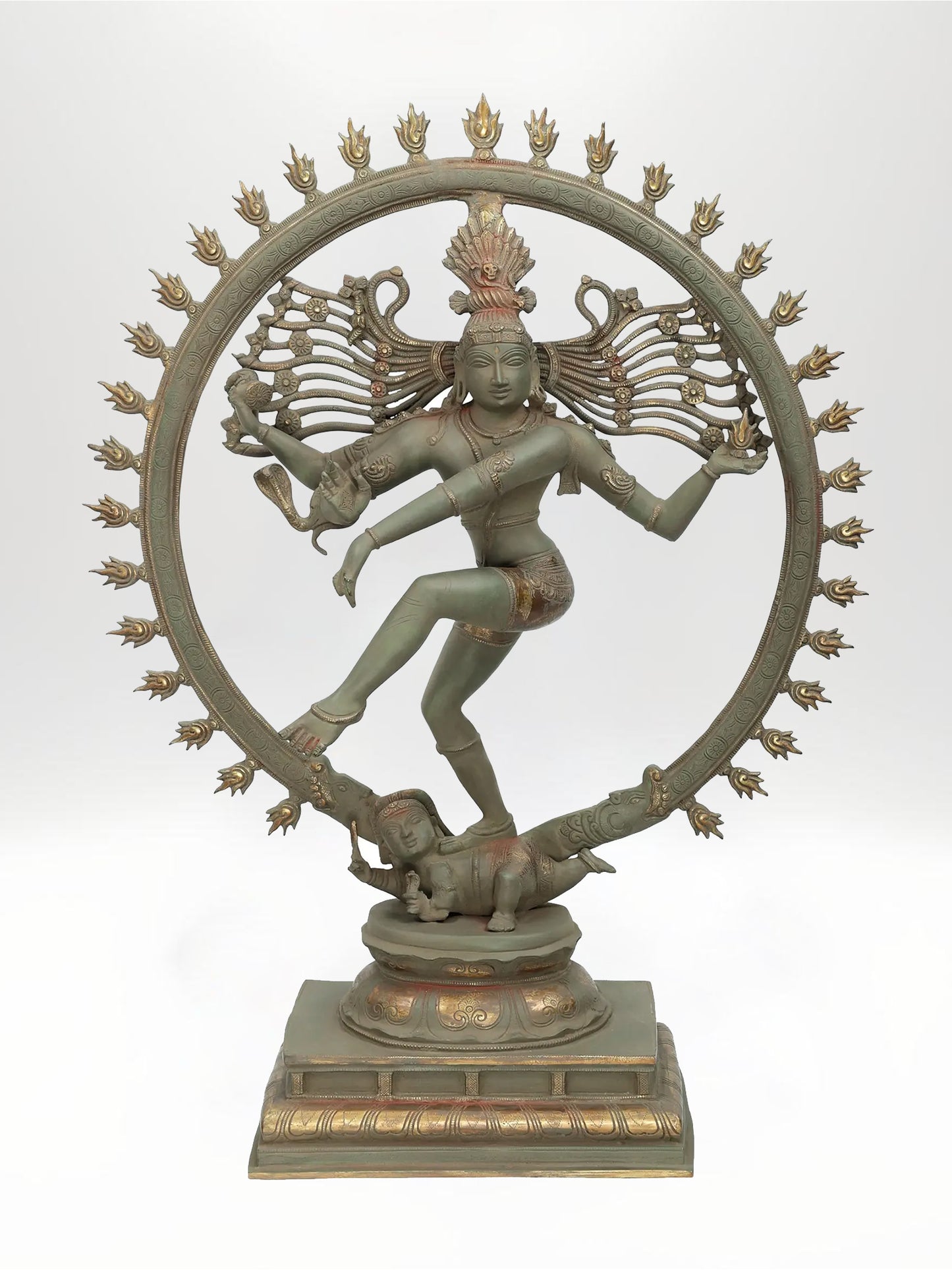 31-Inch Fine-Limbed Nataraja Brass Sculpture | Handcrafted Home Temple Idol