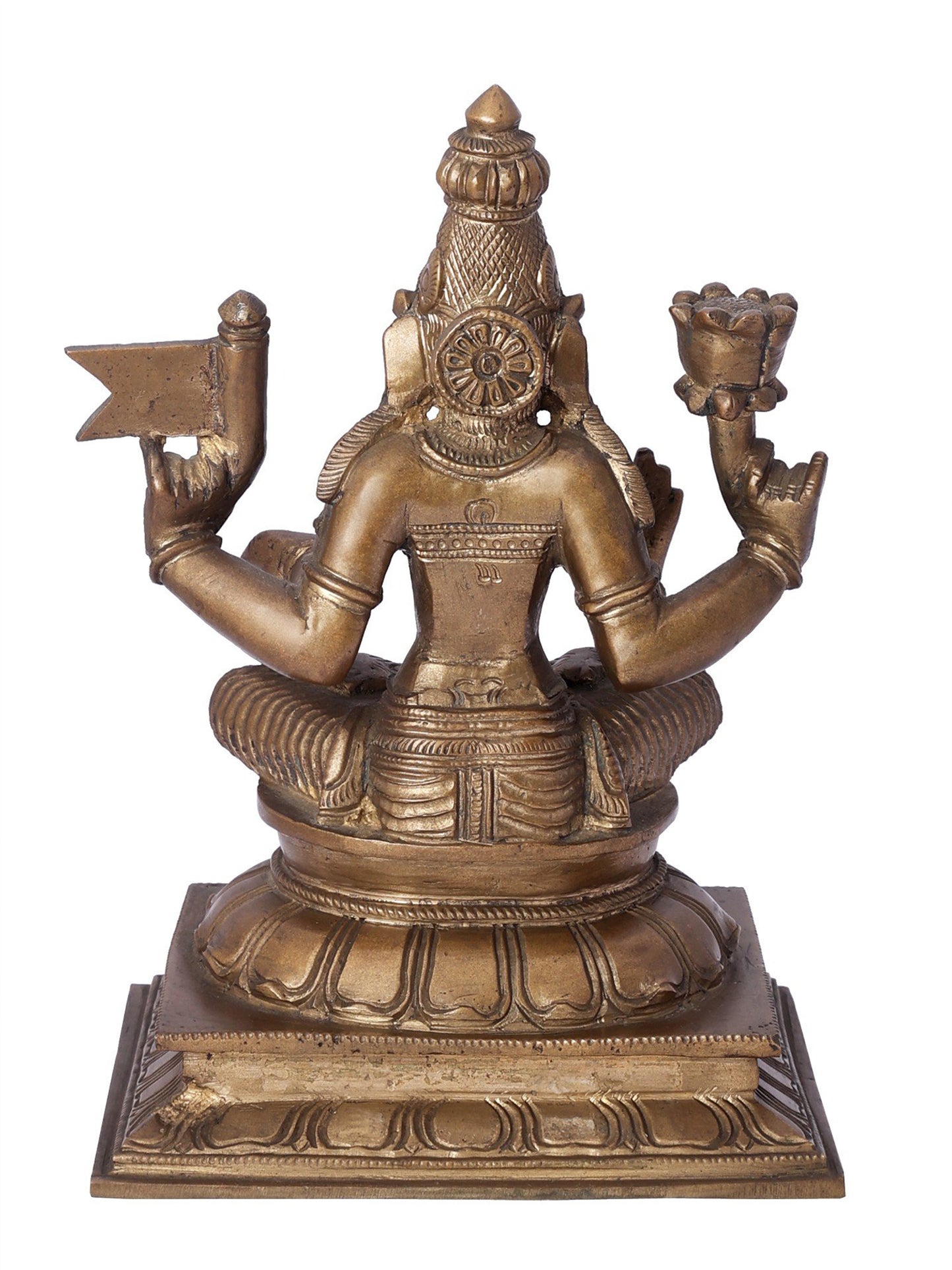 10" Sitting Devi Lakshmi Bronze Statue | Handmade Idol | Panchaloha Bronze Statue From Swamimalai