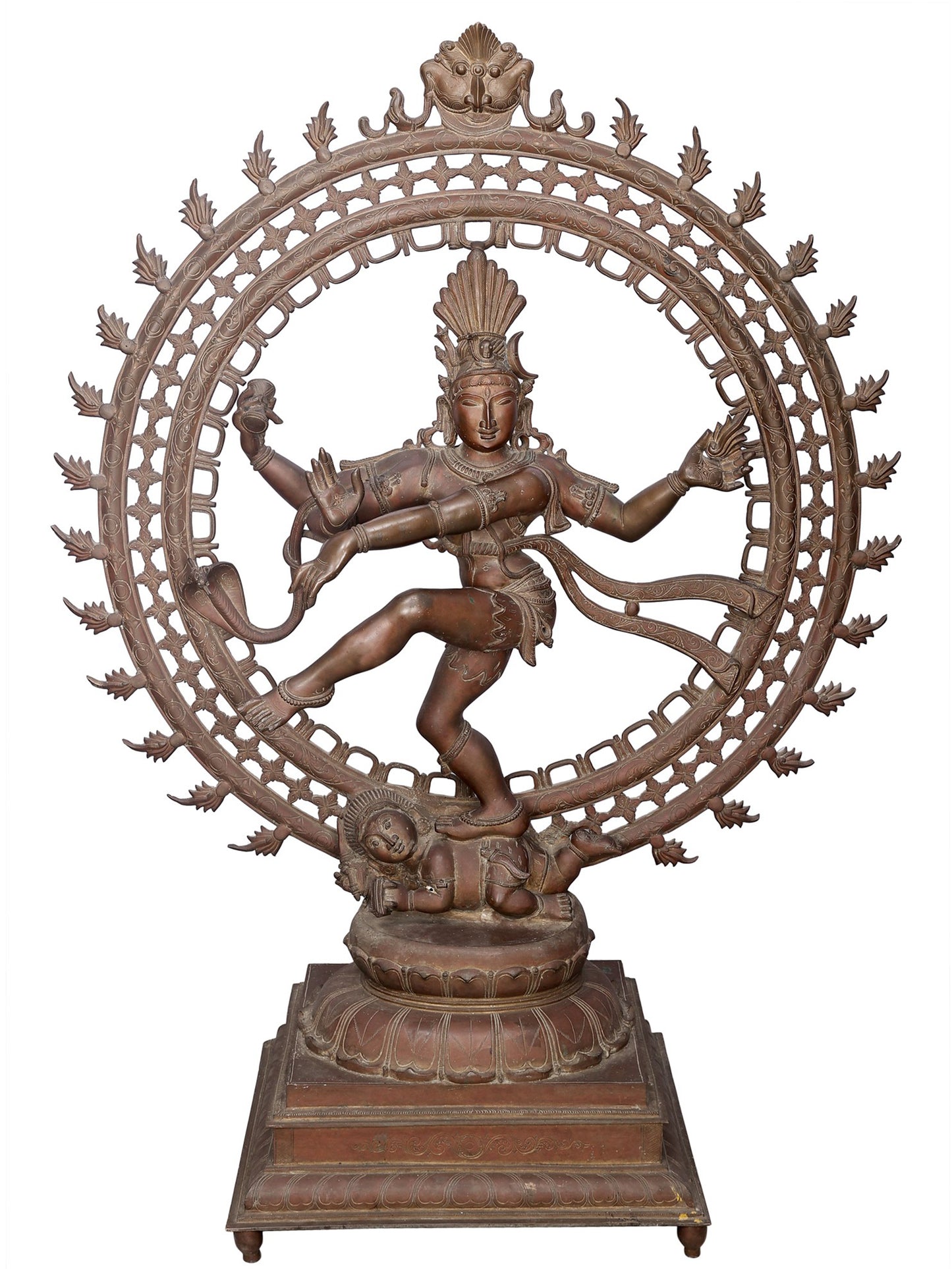 47" Large Nataraja Statue In Bronze | Handmade | Dancing Shiva Idol | Panchaloha Bronze Statue From Swamimalai