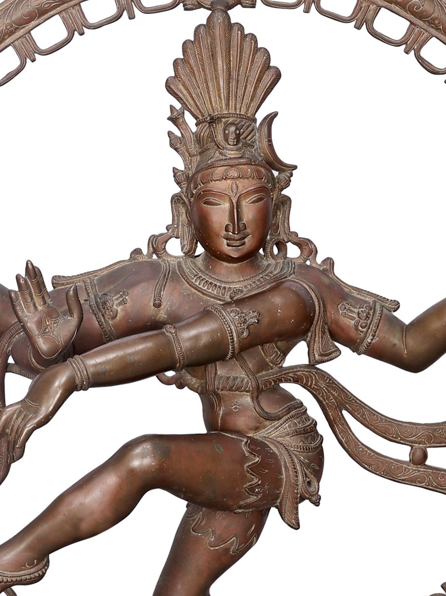 47" Large Nataraja Statue In Bronze | Handmade | Dancing Shiva Idol | Panchaloha Bronze Statue From Swamimalai