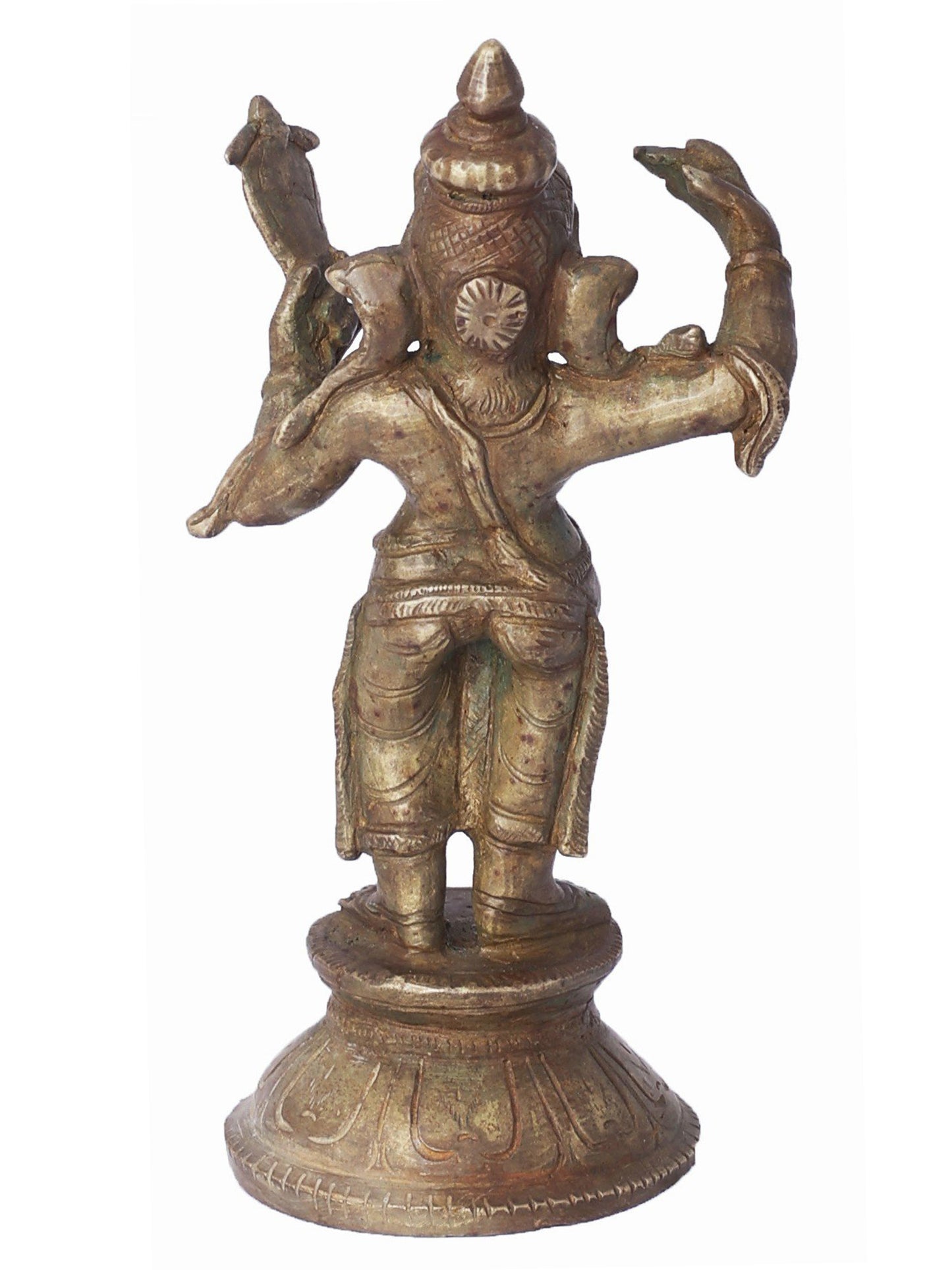 5" Standing Bhagawan Ganesha Bronze Statue | Handmade Idol | Lord Ganesha Figurine