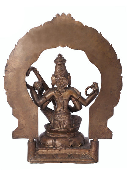 10" Devi Saraswati Panchaloha Bronze Statue From Swamimalai |  Handmade Goddess Idol | Bronze Statue For Temple