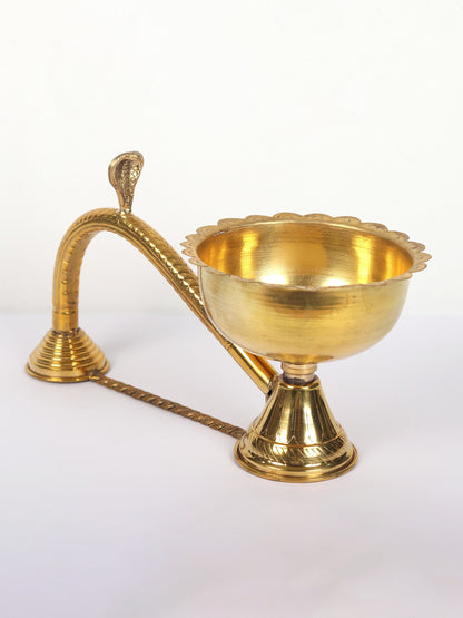 Brass Dhoop Dani with Handle (Multiple Sizes) | Handmade