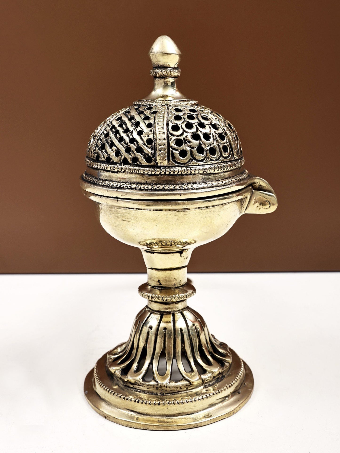 9" Brass Incense Burner | Handmade