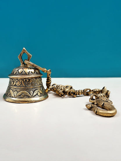 4" Brass Temple Bell | Handmade