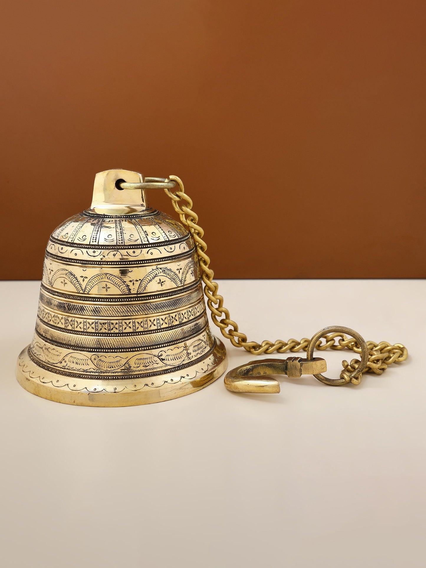 6" Brass Temple Bell | Handmade