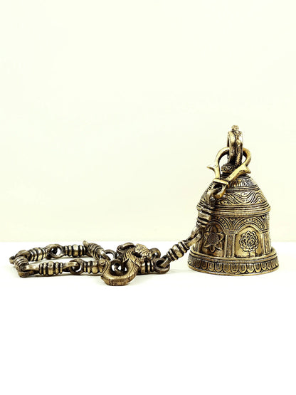 5" Brass Temple Hanging Bell | Handmade