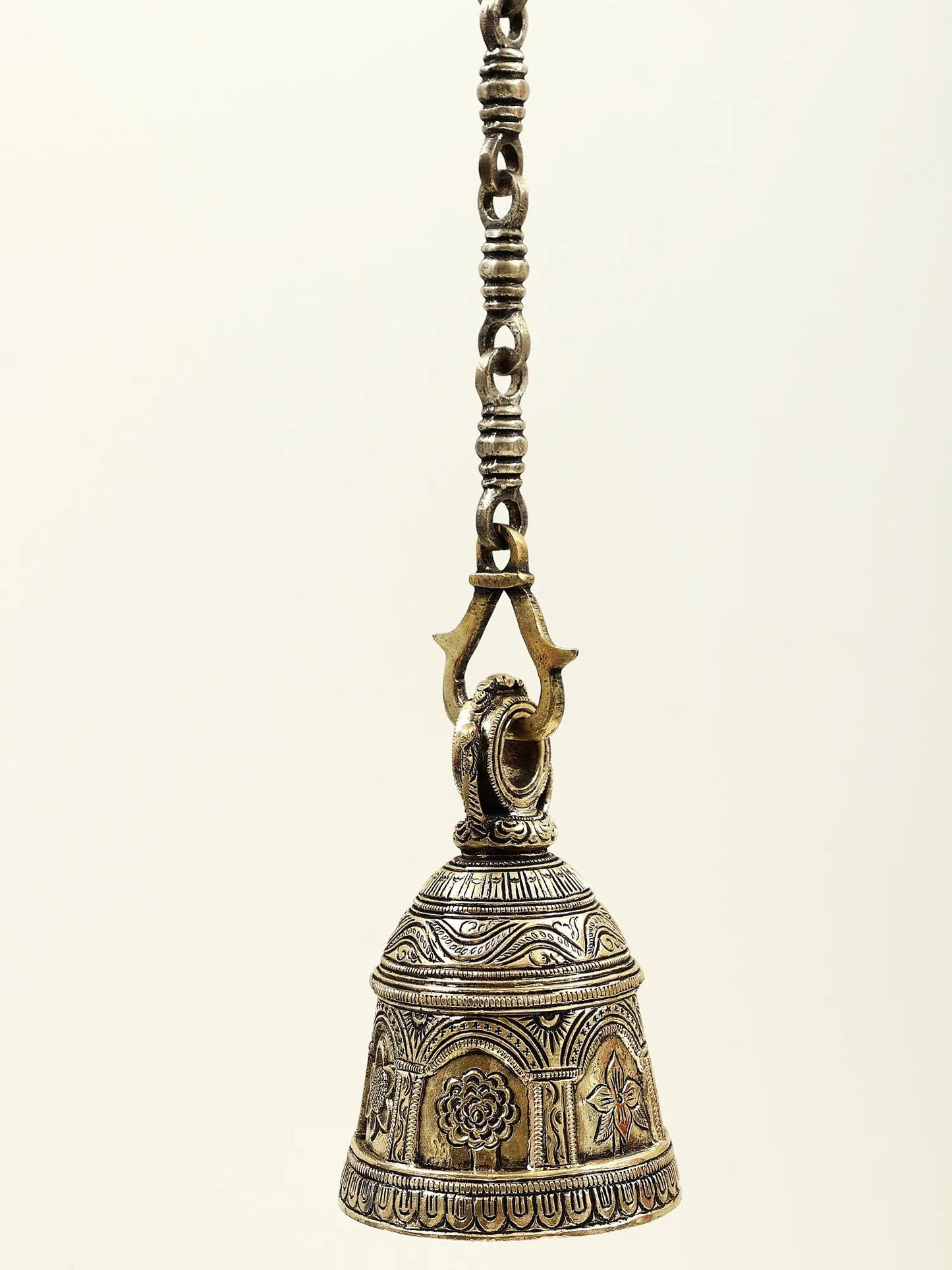 5" Brass Temple Hanging Bell | Handmade