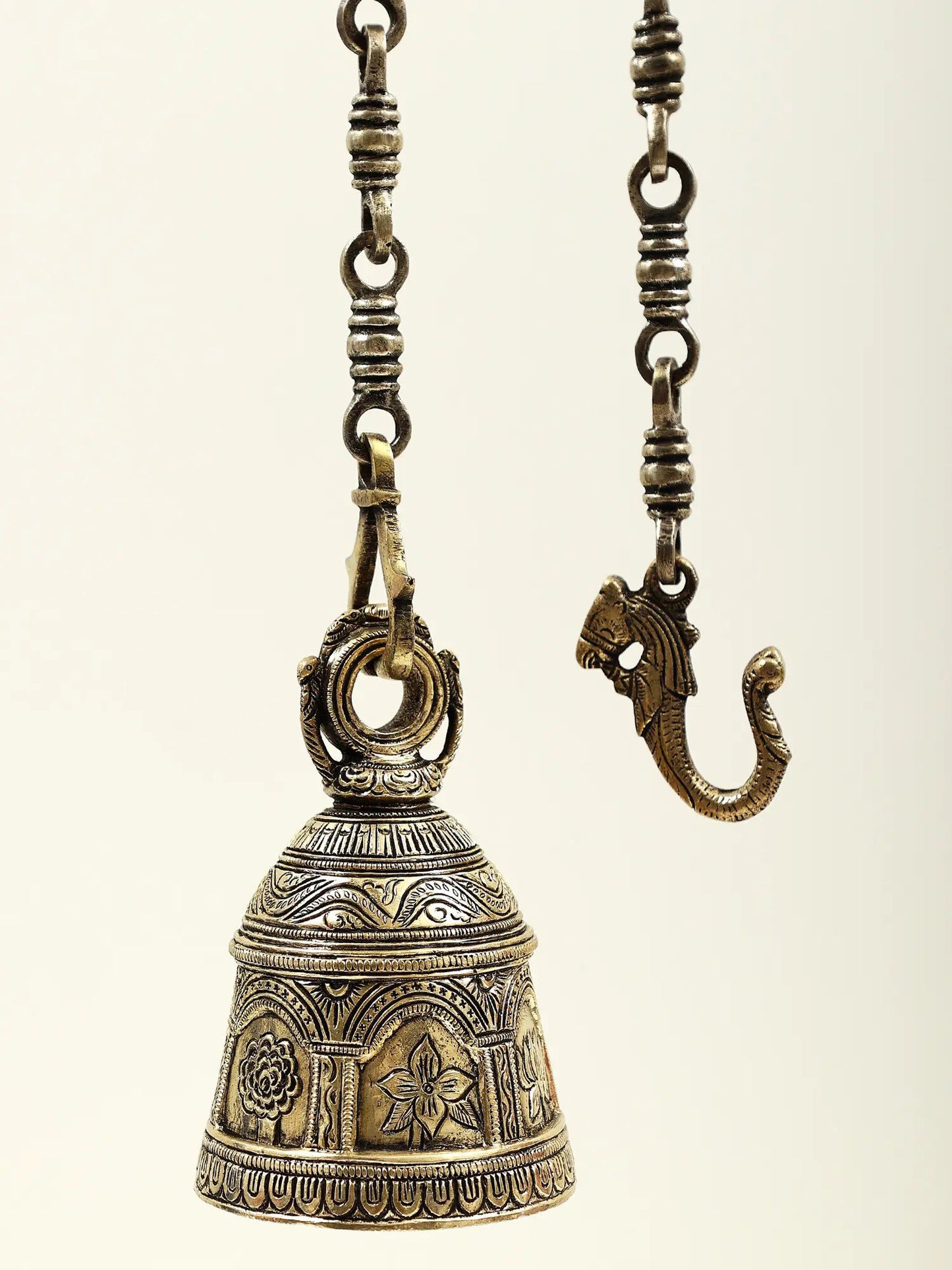 5" Brass Temple Hanging Bell | Handmade