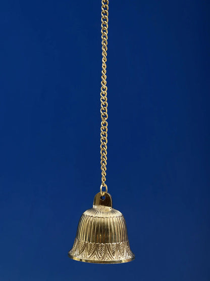 3" Small Brass Temple Bell | Handmade