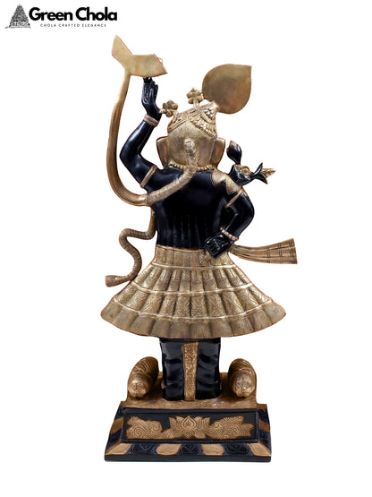 31-Inch Brass Statue of Shri Krishna as Shrinathji