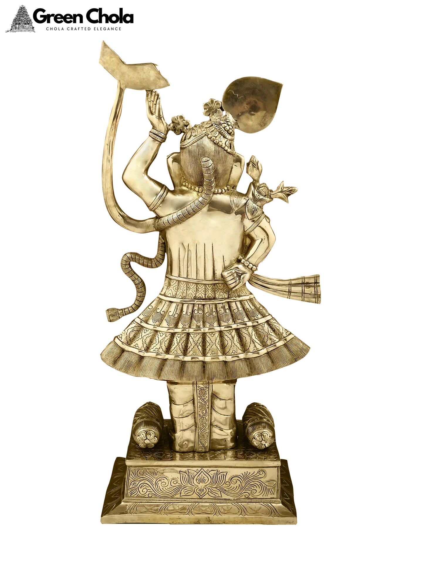 31-Inch Brass Statue of Shri Krishna as Shrinathji